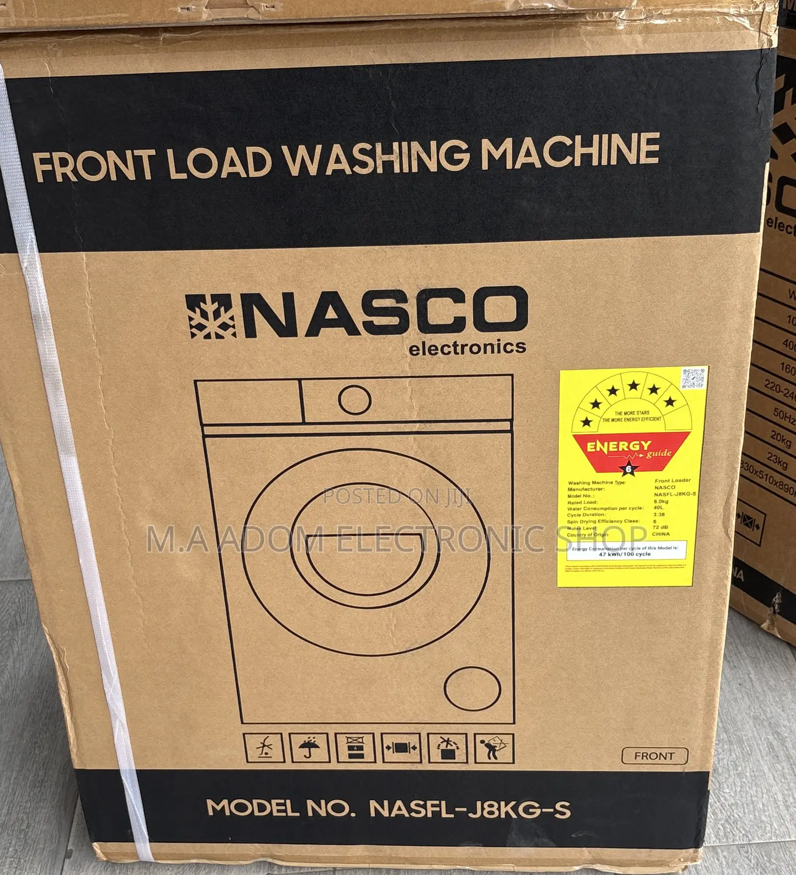 Full Automatic 8kg Front Loader Cloths Washer