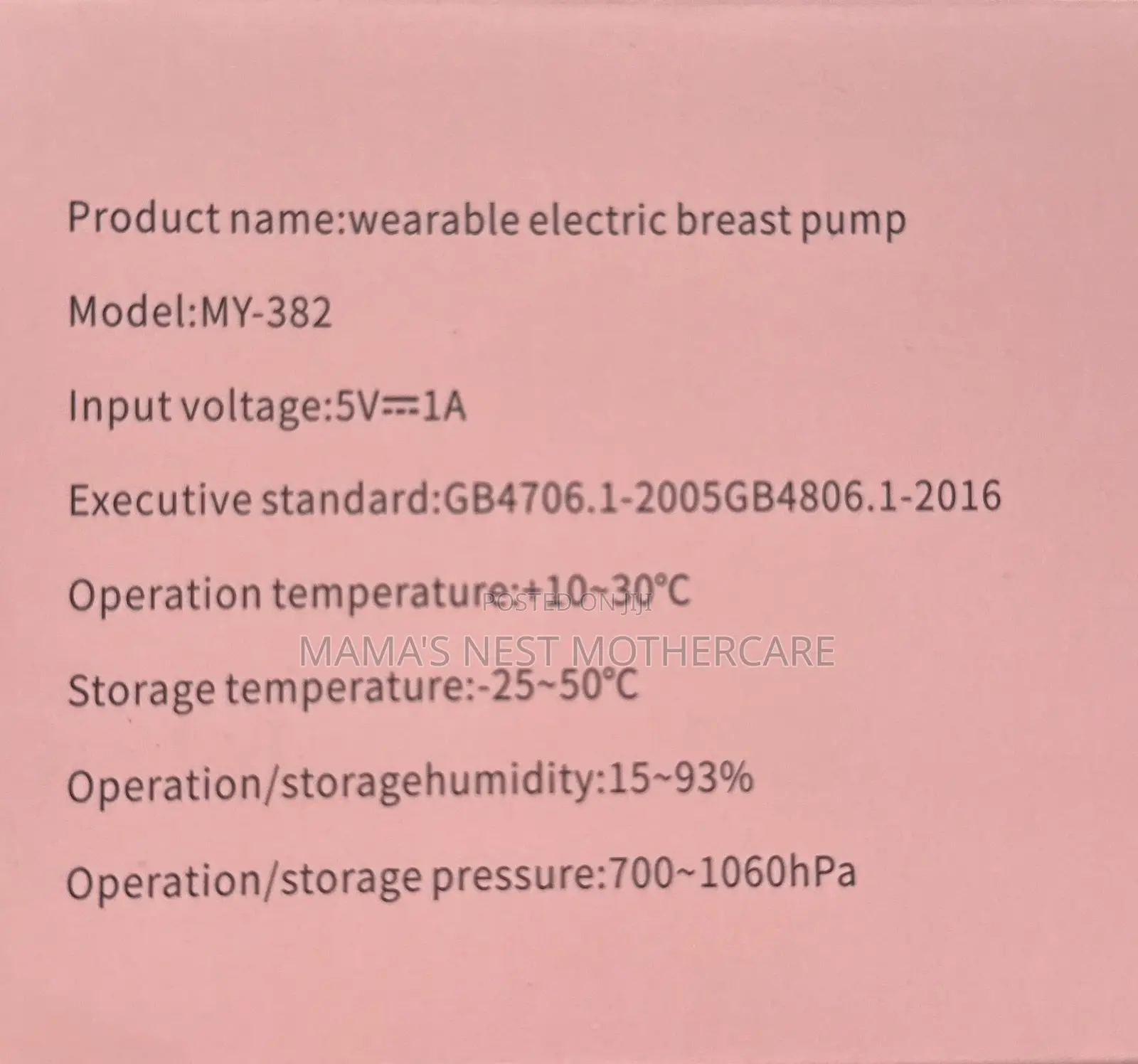 Wearable Electric Breast Pump