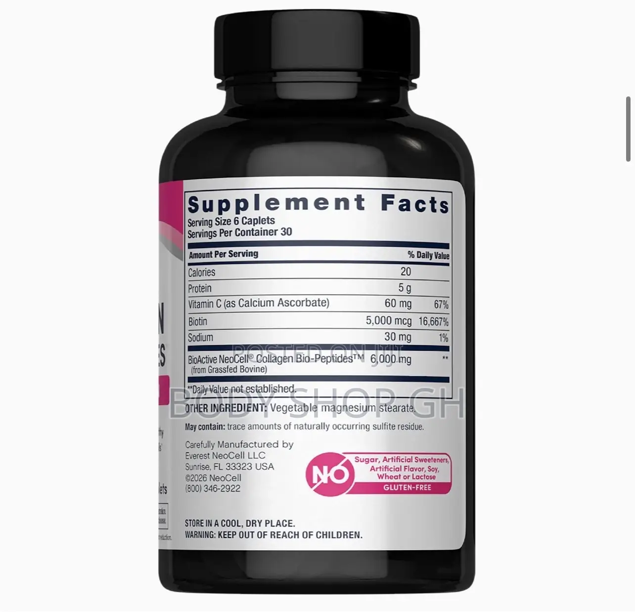 Neocell Collagen With Vitamin C and Biotin - Hair, Skin, Nails