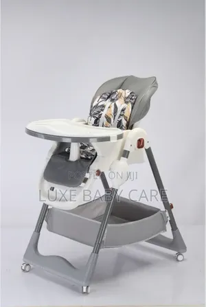 Baby High Chair With Reclining Seat, Adjustments, Detachable Tray.