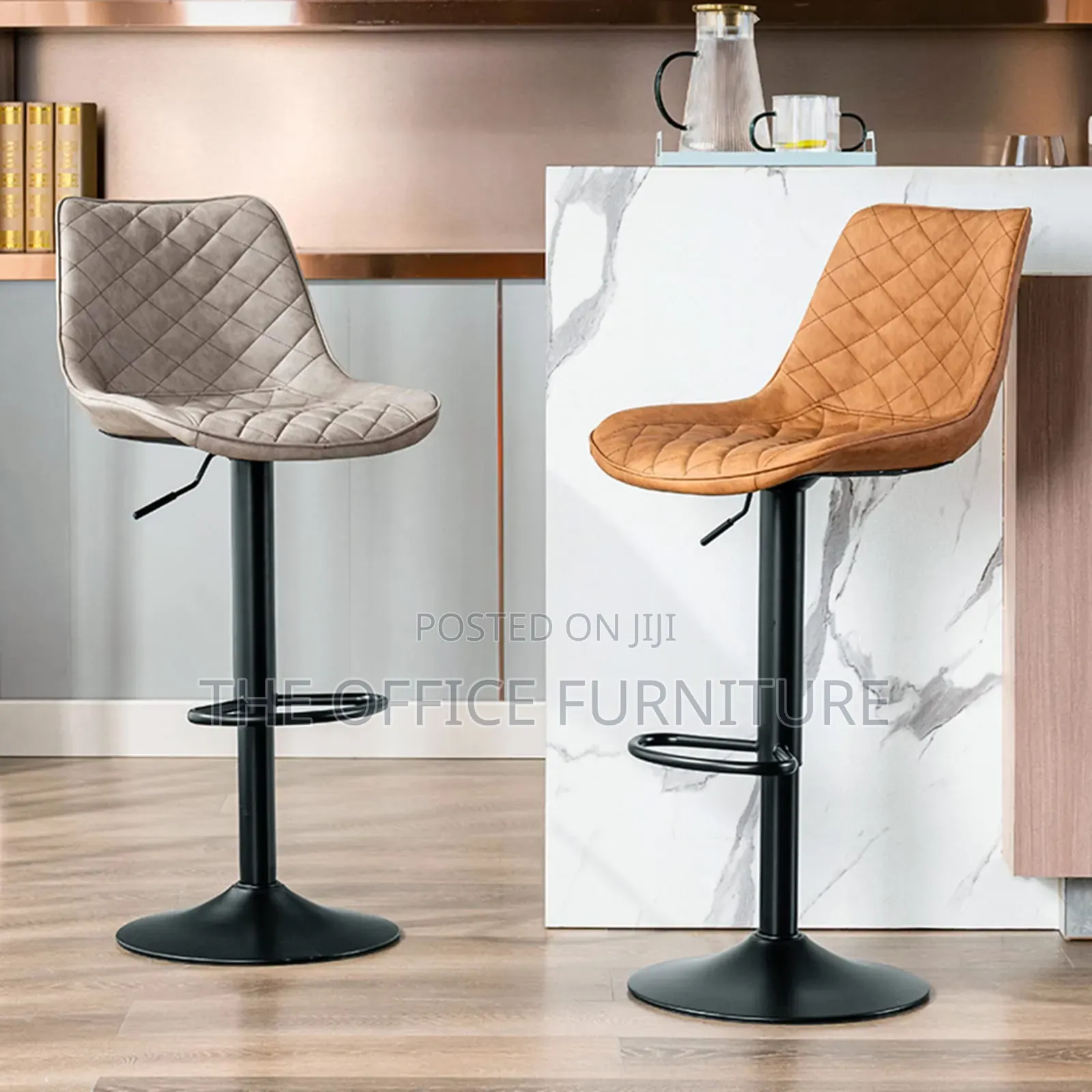 Faux Leather Barstool