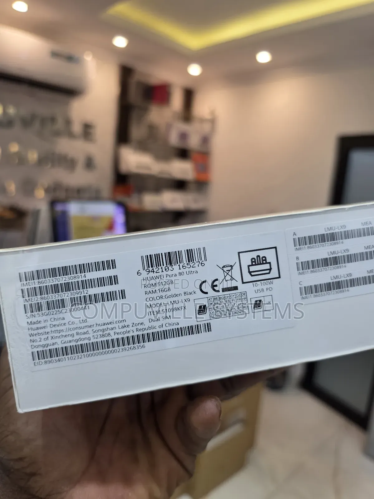 New Huawei Pura 80 Ultra 512 GB Black