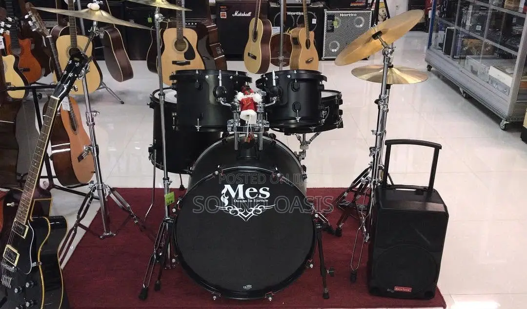 Phantom Black Professional-grade Mes 5-set Drumset