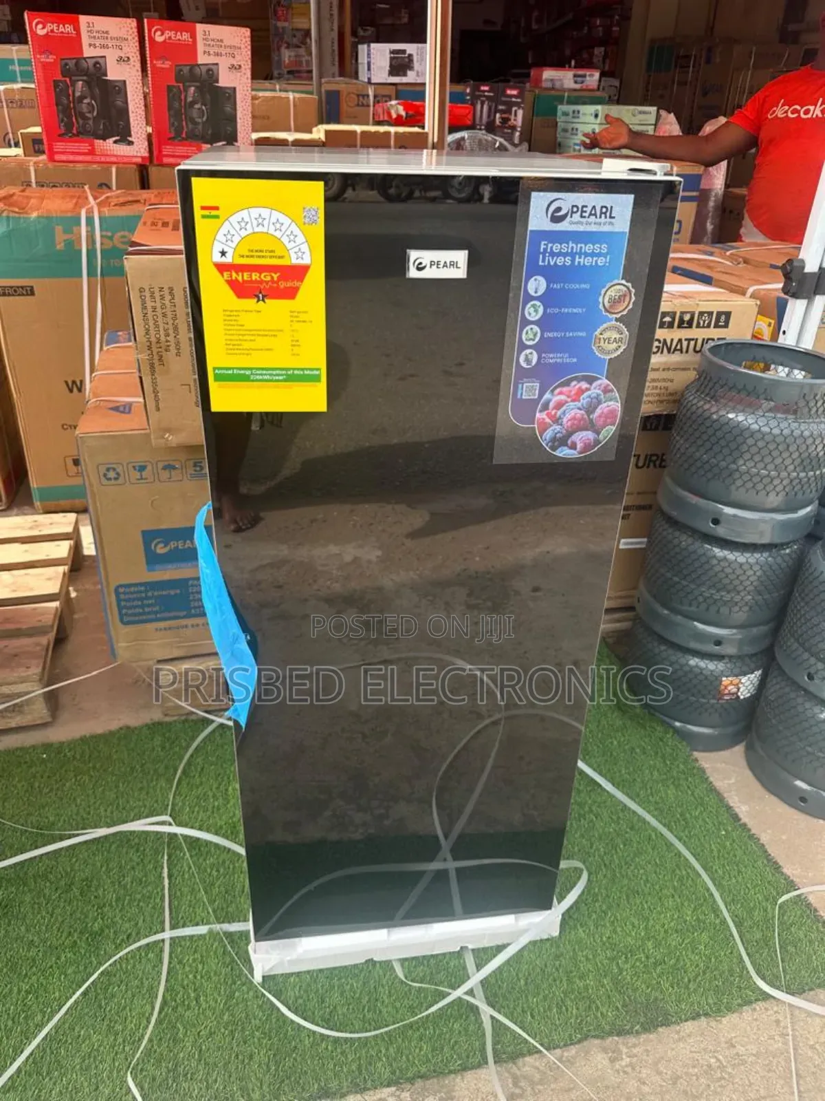 '':Pearl Durable Single Door Fridge 151 Litres