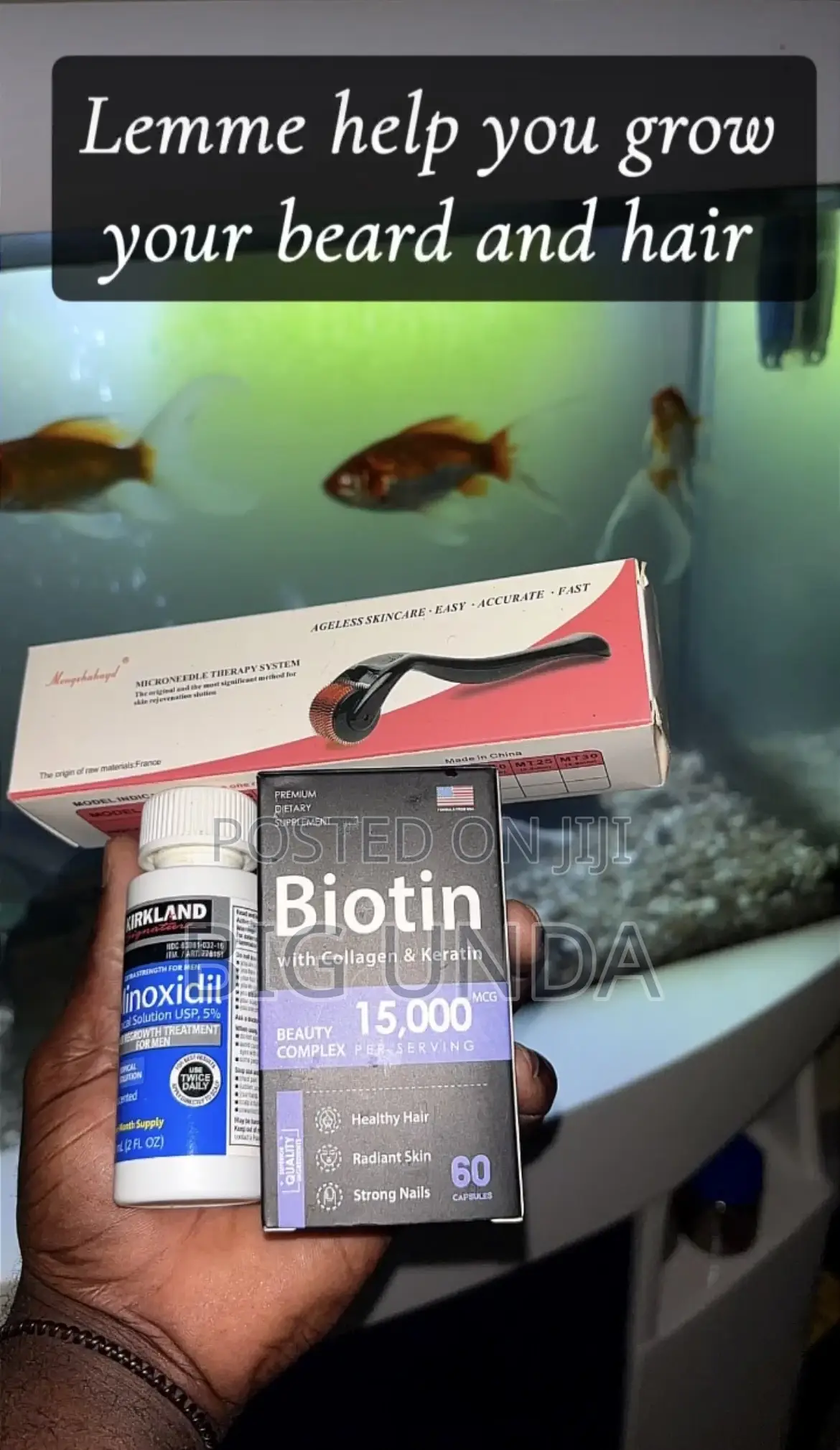 Super Combo Kirkland Oil, Biotin and Roller