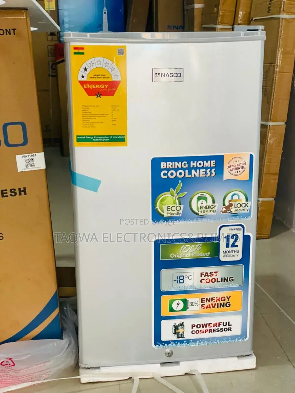 Portable Single Door Nasco Fridge