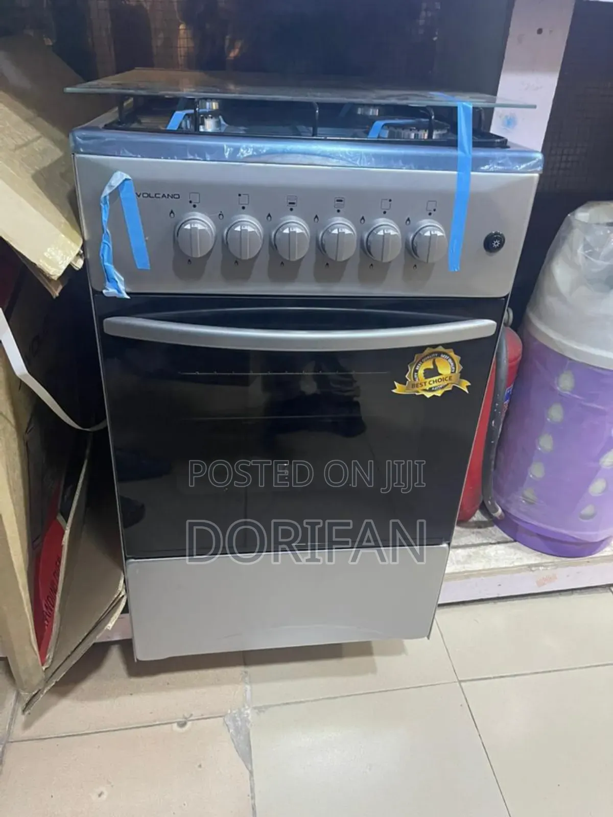 4burner With Oven Volcano Stove