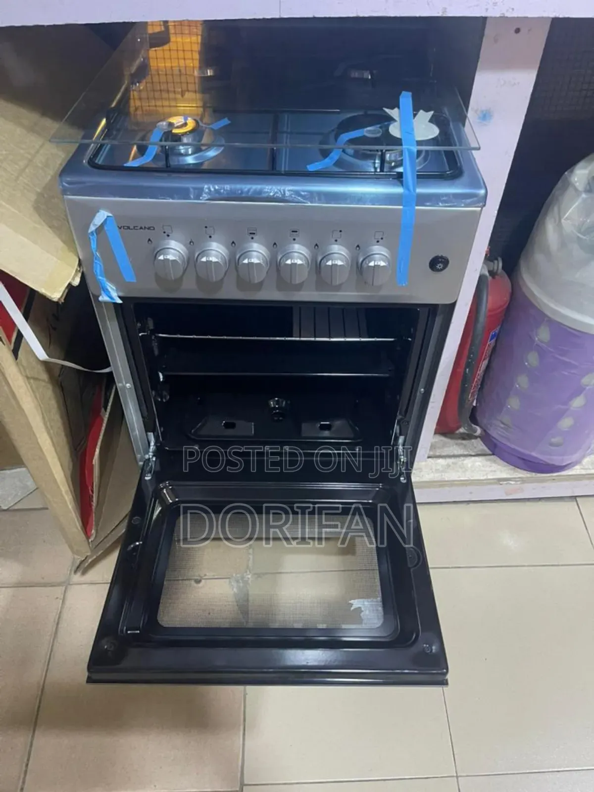 4burner With Oven Volcano Stove