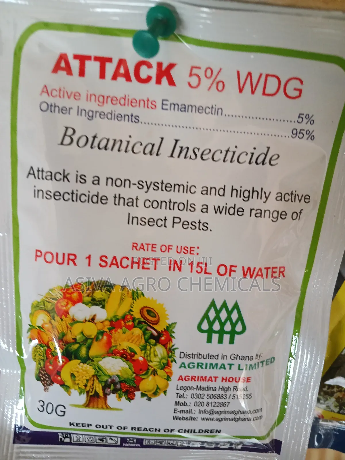 Attack Insecticide Powder 30grams