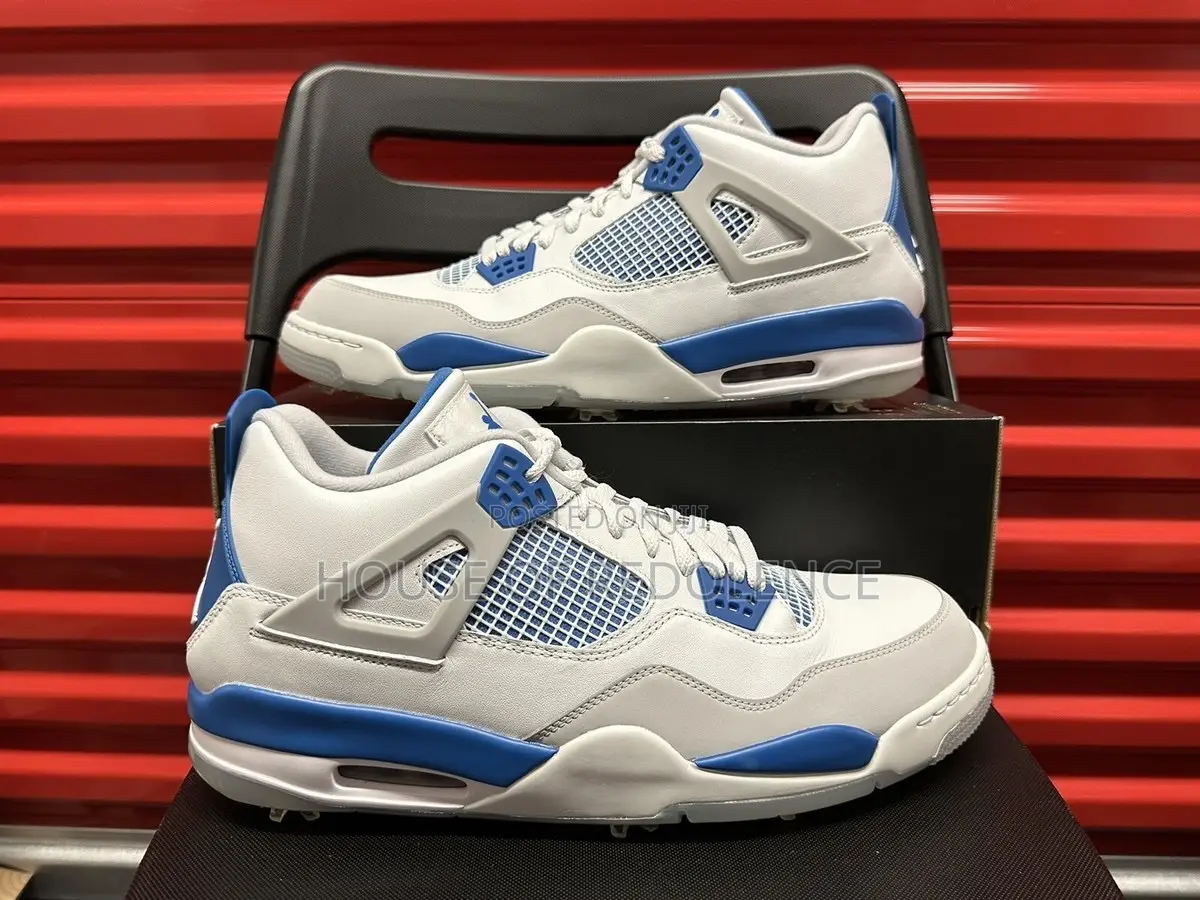 Nike Air Jordan 4 Retro Military Blue Sneakers