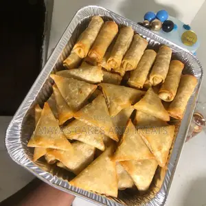 Fried Spring Roll and Samosa