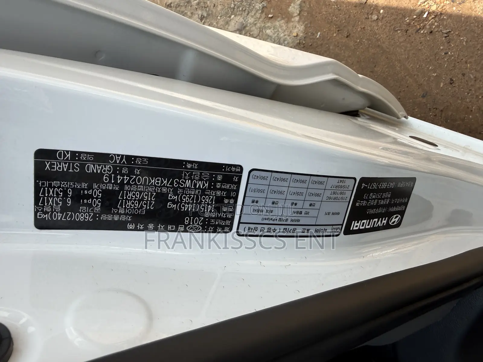 Hyundai Starex 2018 White