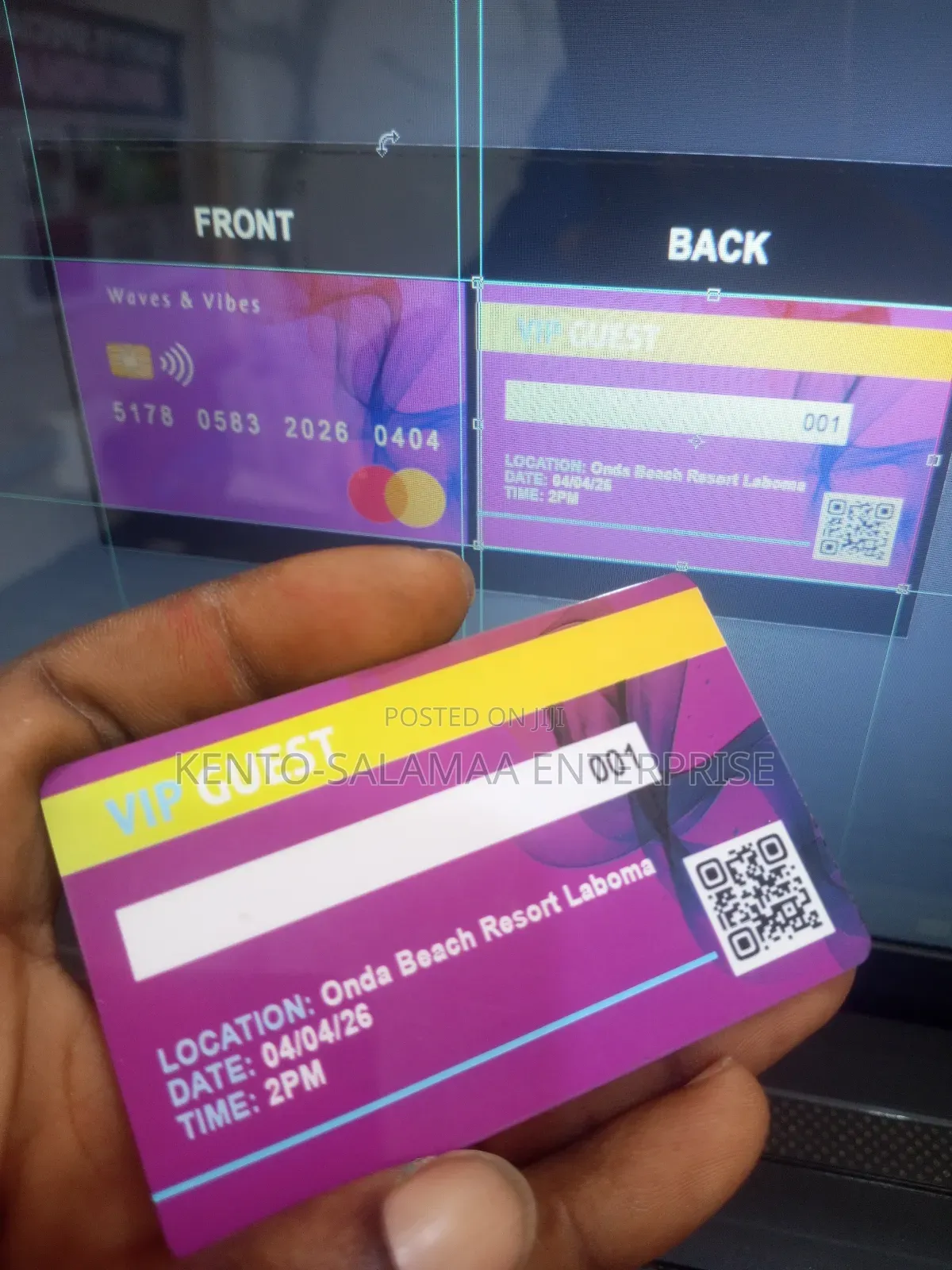 Wedding Access Card and Event Access Card Design