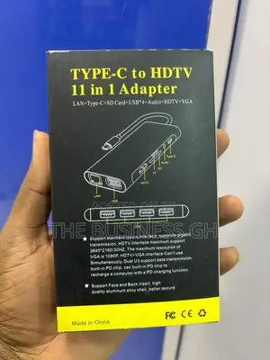 Type C to HDTV 11 in 1 Adapter