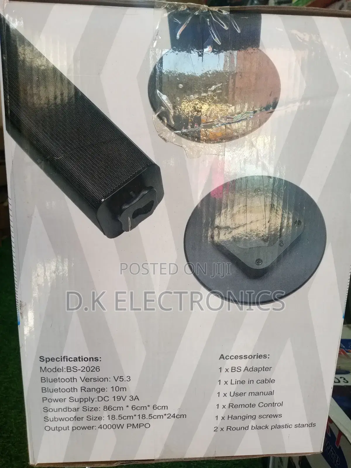 Bose Model:Bs-2026 Cable 2.1 Channel Detachable Soundbar