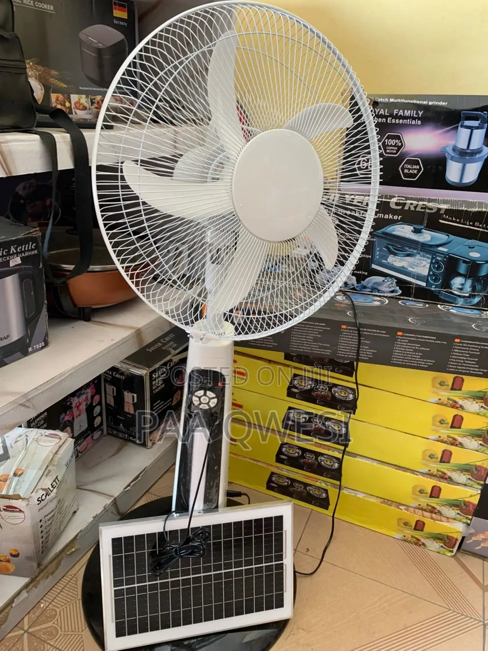 TNT Star 18 Inch Rechargeable Standing Fan With Swing Function