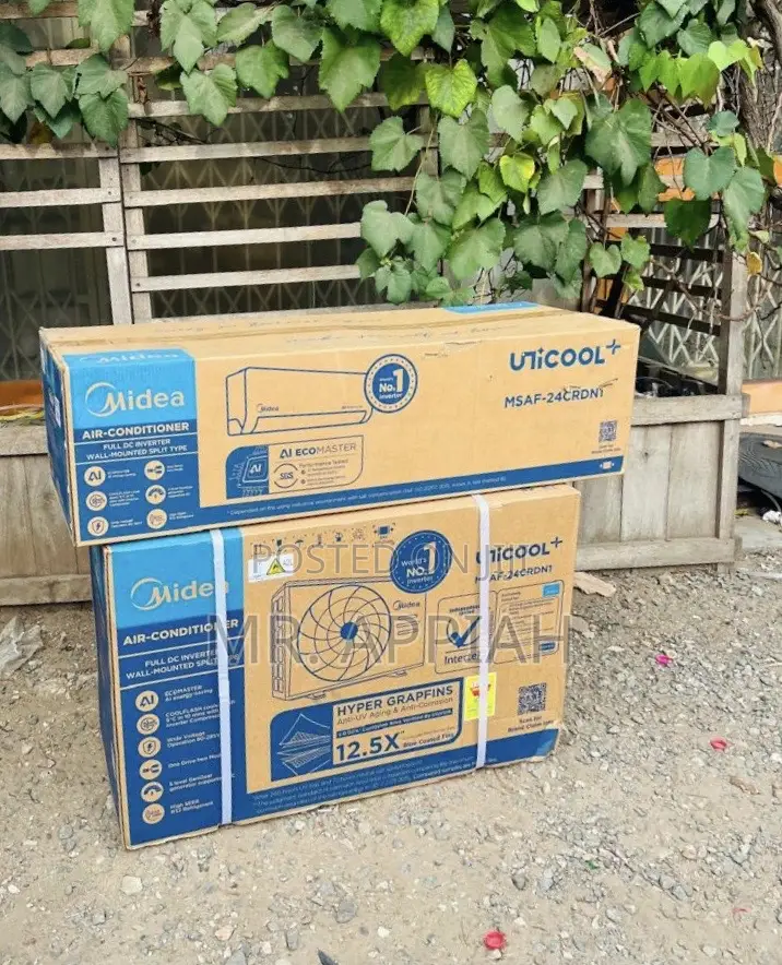 Fast Cooling Midea 1.5hp Split Inverter Air Conditioner(R32)White 