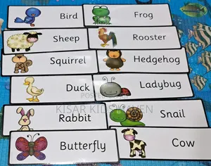 16pcs Animal Flash Cards for Kids 1 to 3 Years