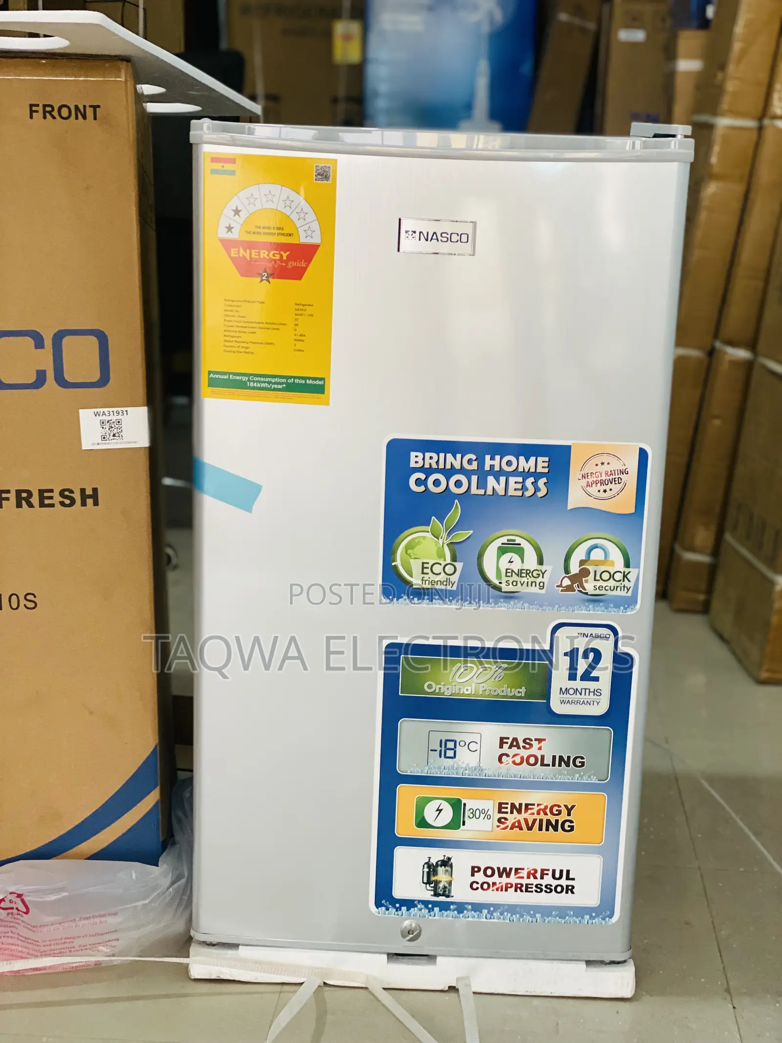 Efficient Nasco 80l Table Top Fridge
