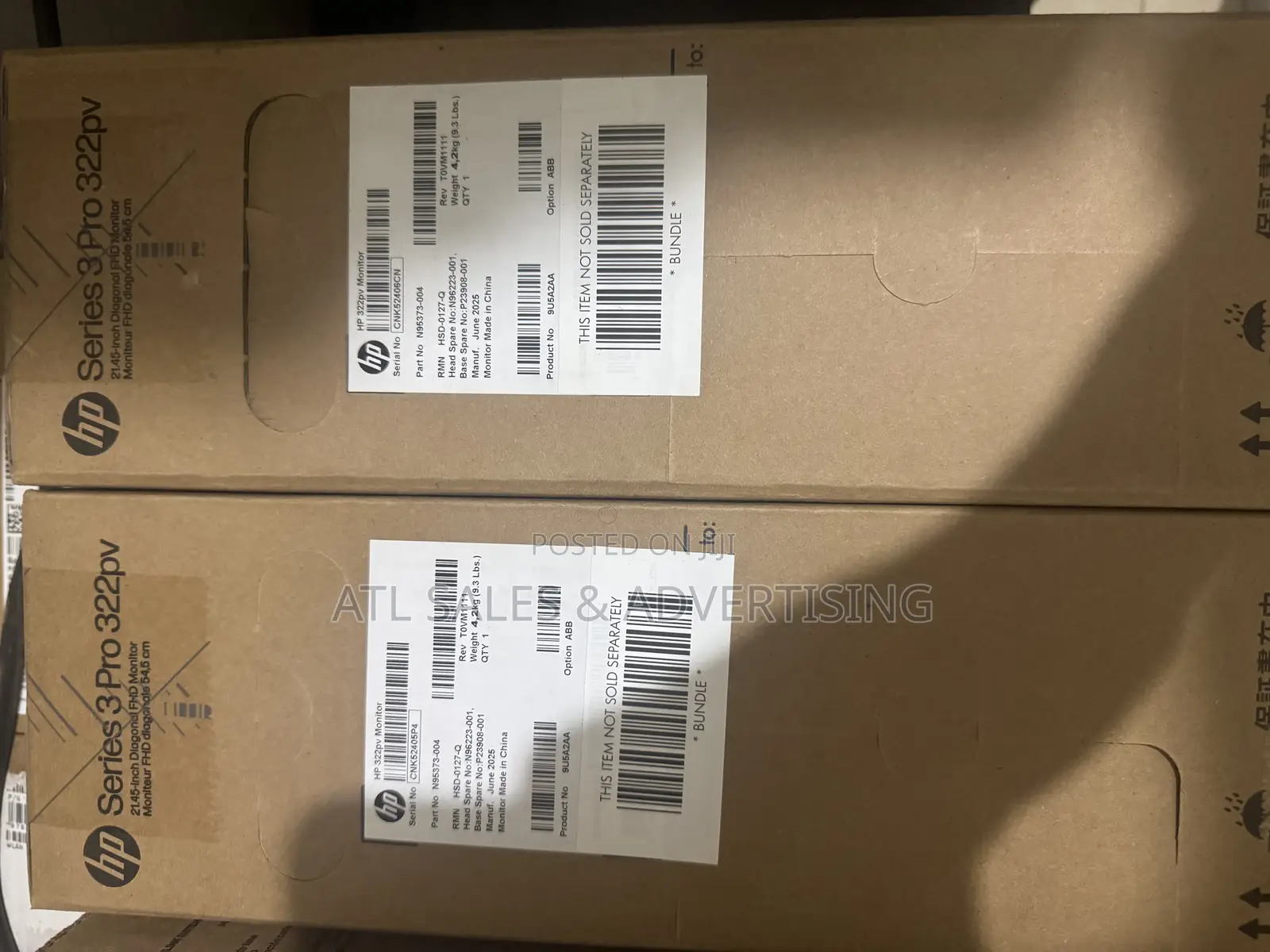 Hp Monitor 21.5 Inches (22")