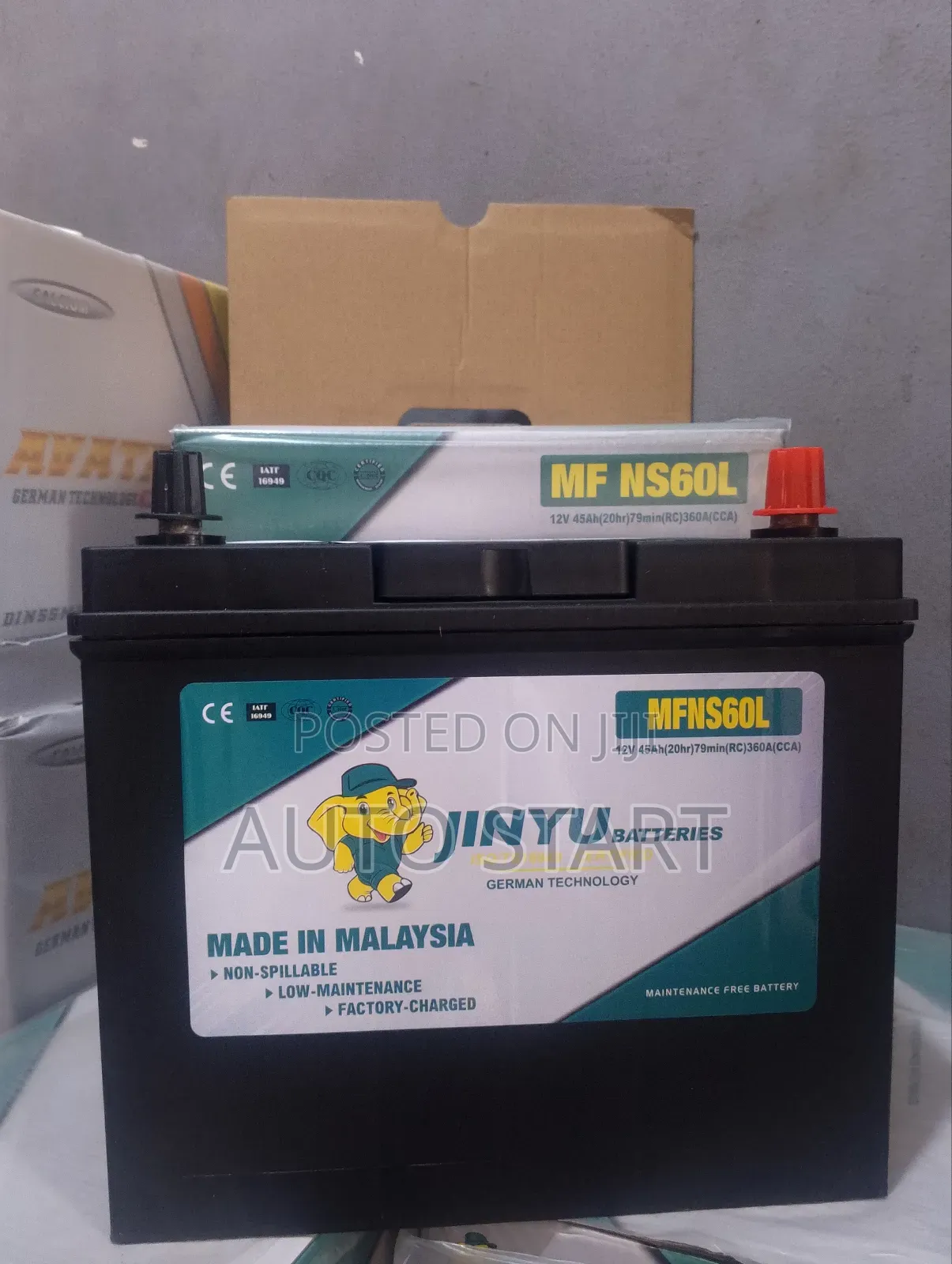 Car Battery 45ah/11 Plate Small Polls +Free Delivery Within Accra