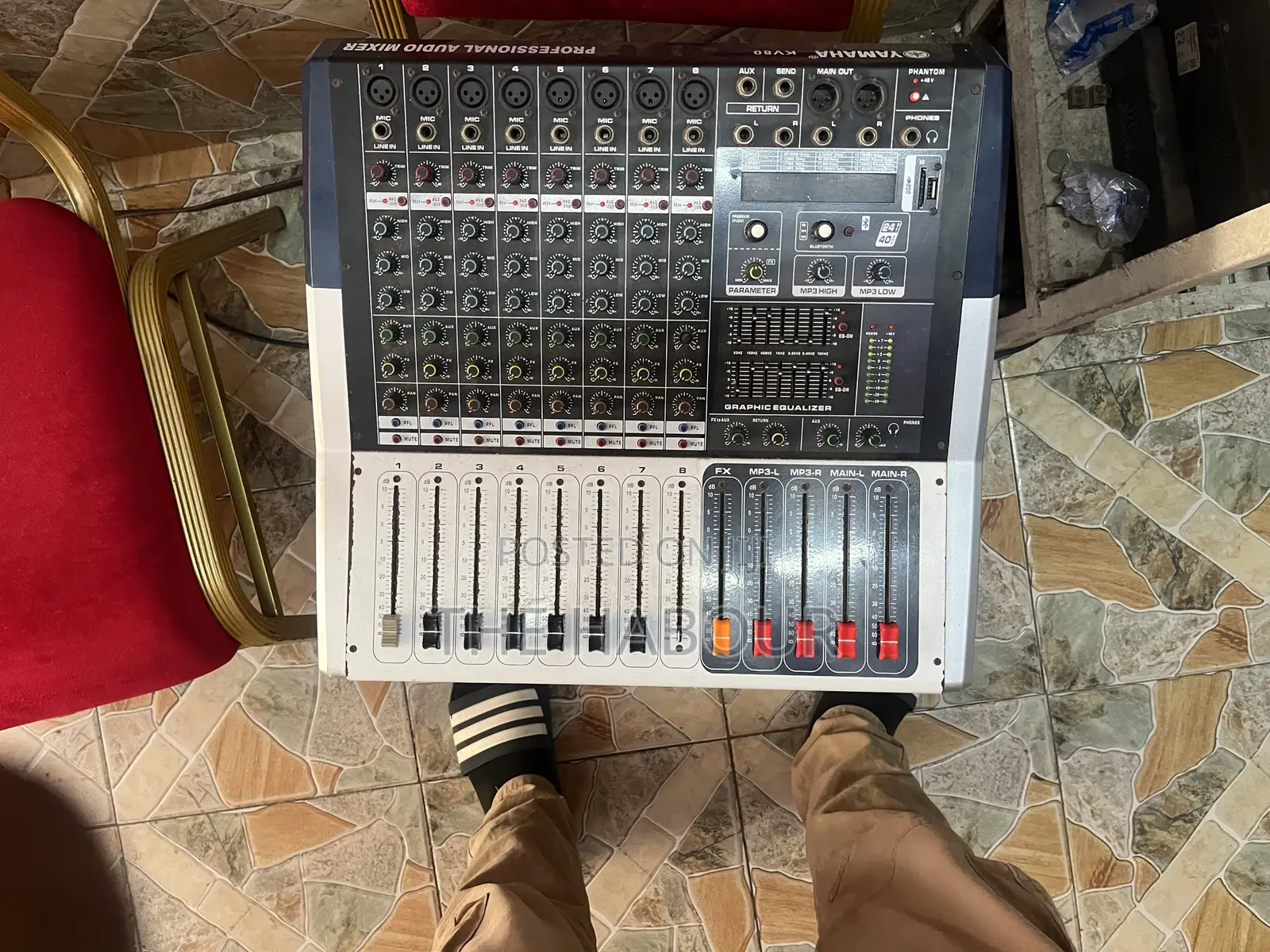 Yamaha Kv80 Powered Mixer 8 Channel