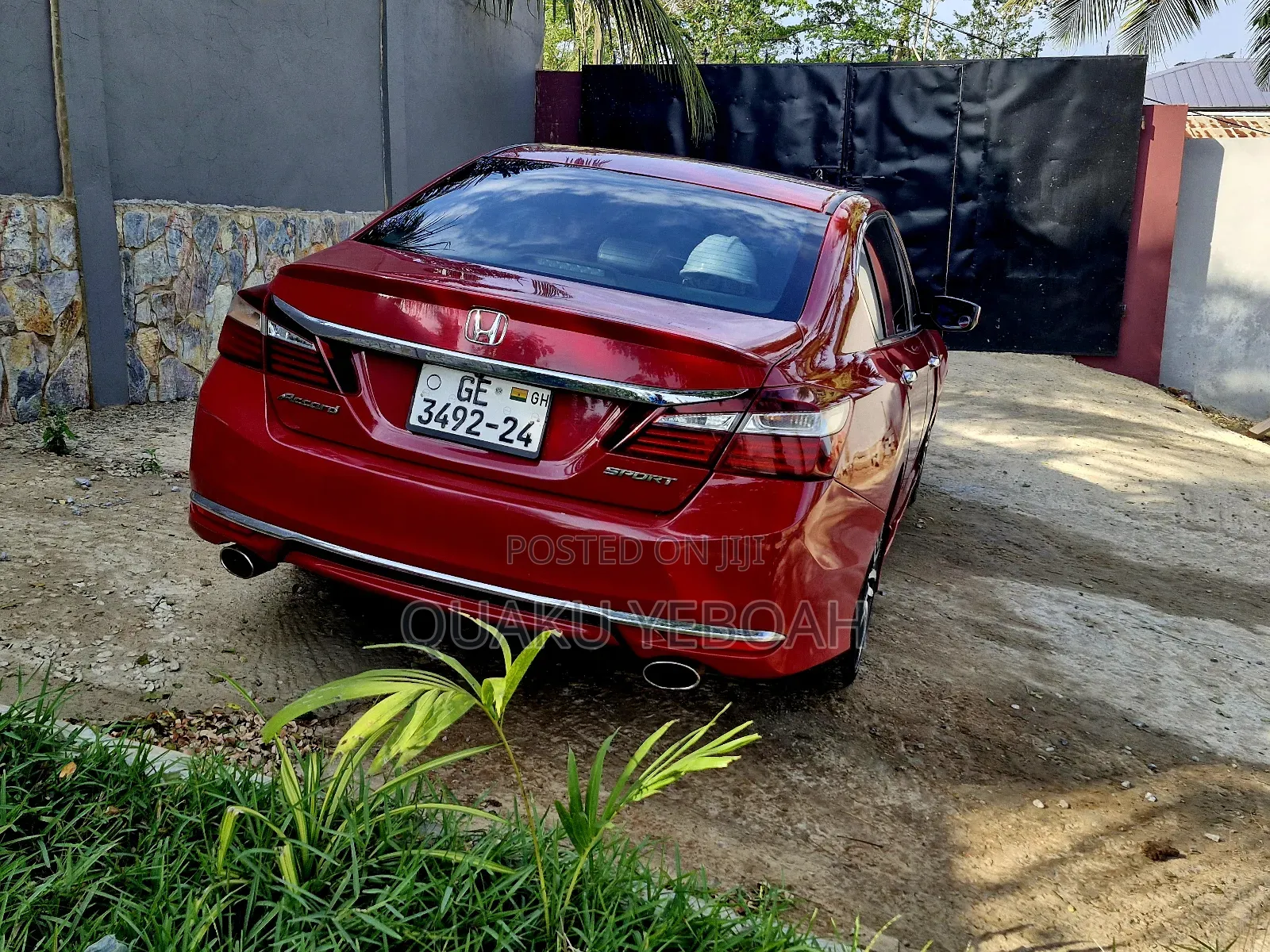 Honda Accord Sport 4dr Sedan FWD (2.4L 4cyl 2A) 2017 Red