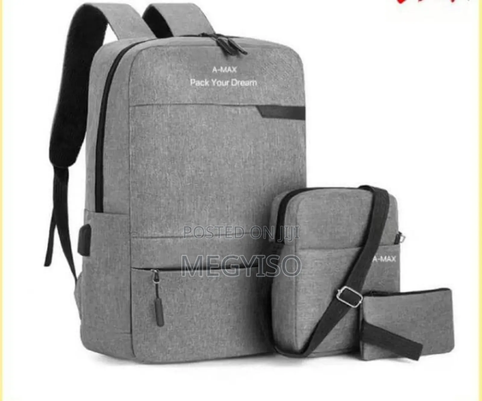 Three Pieces of Bag Pack for Laptop