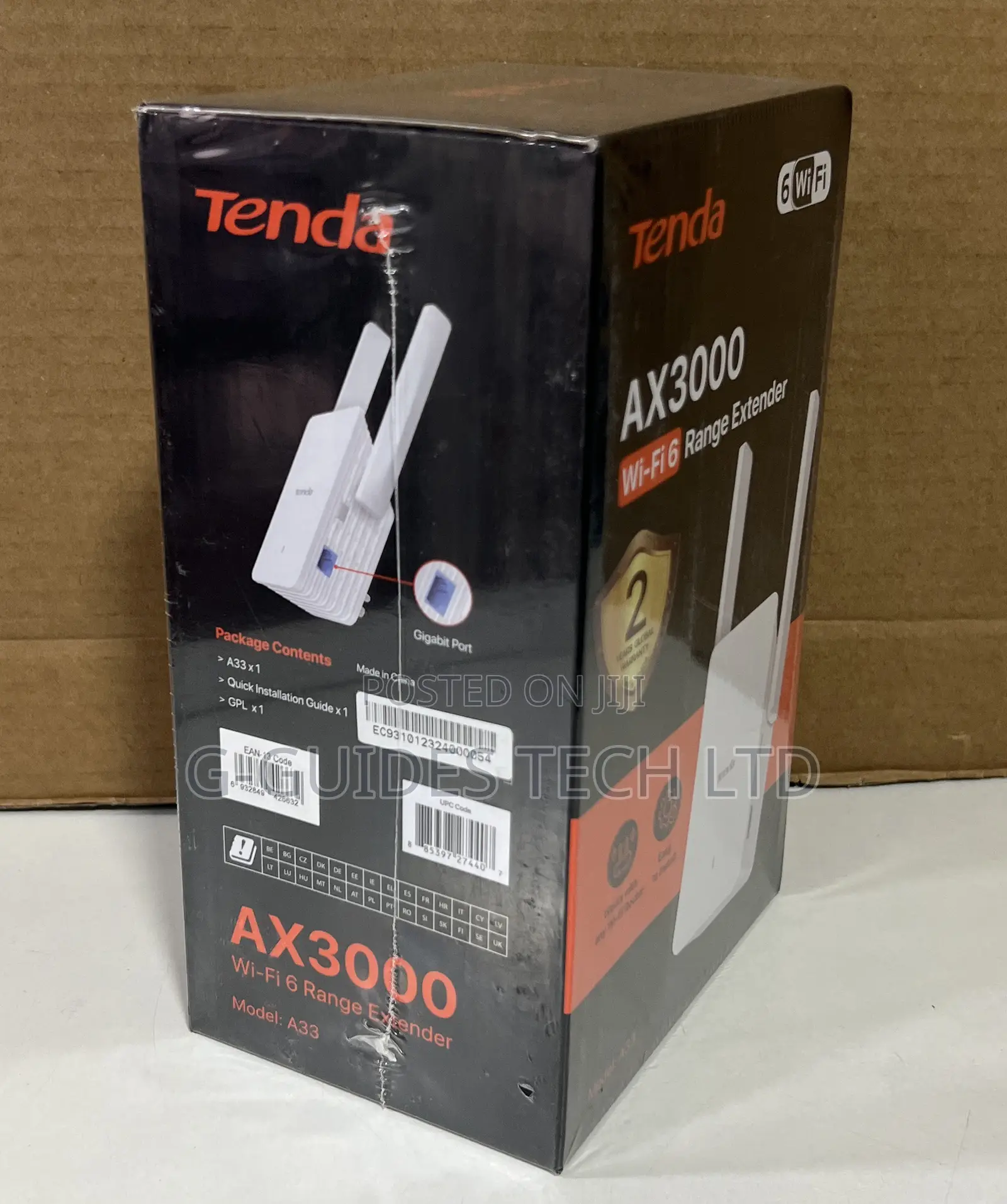 Tenda Ax3000 Wi-Fi 6 Dual-Band Range Extender