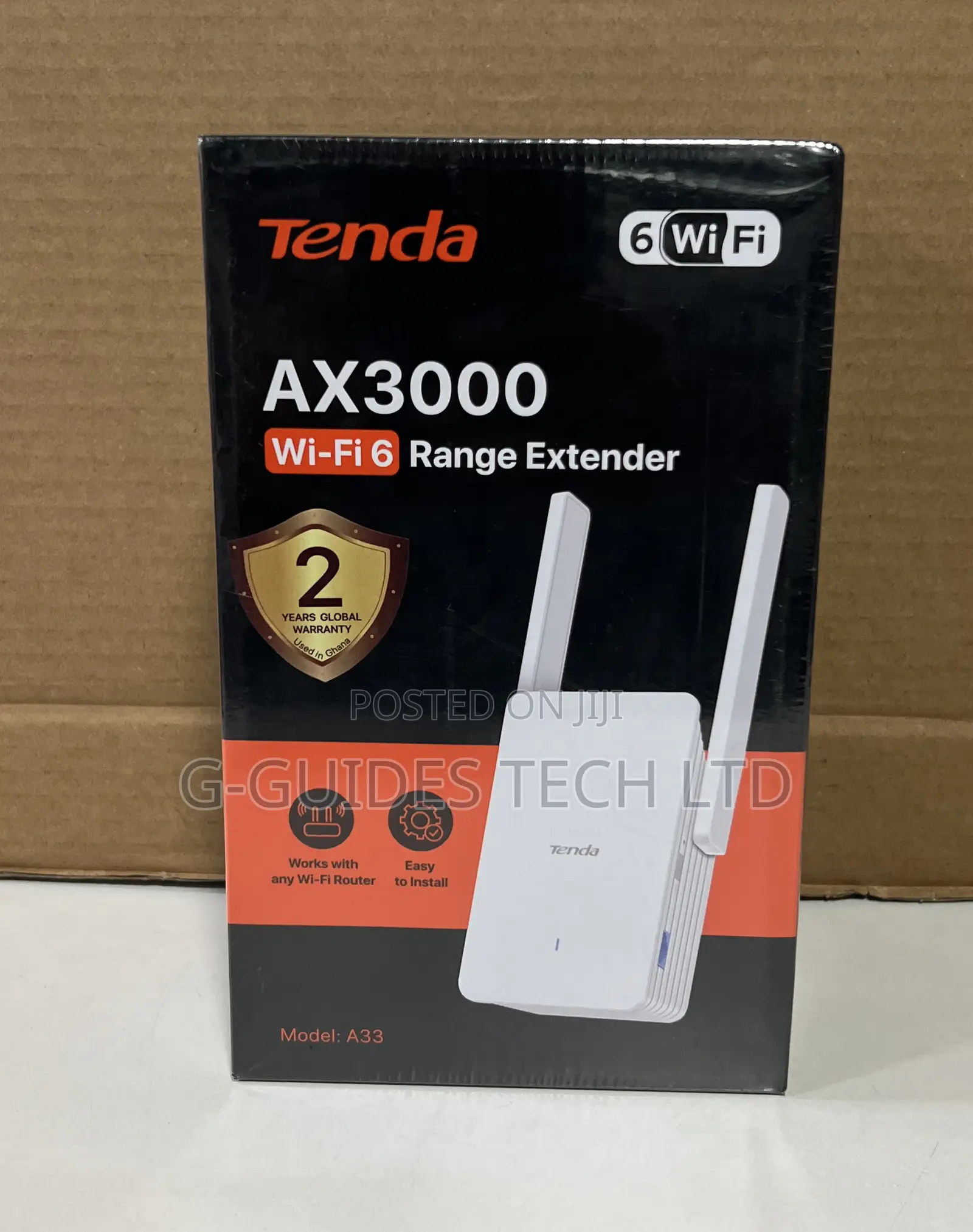 Tenda Ax3000 Wi-Fi 6 Dual-Band Range Extender