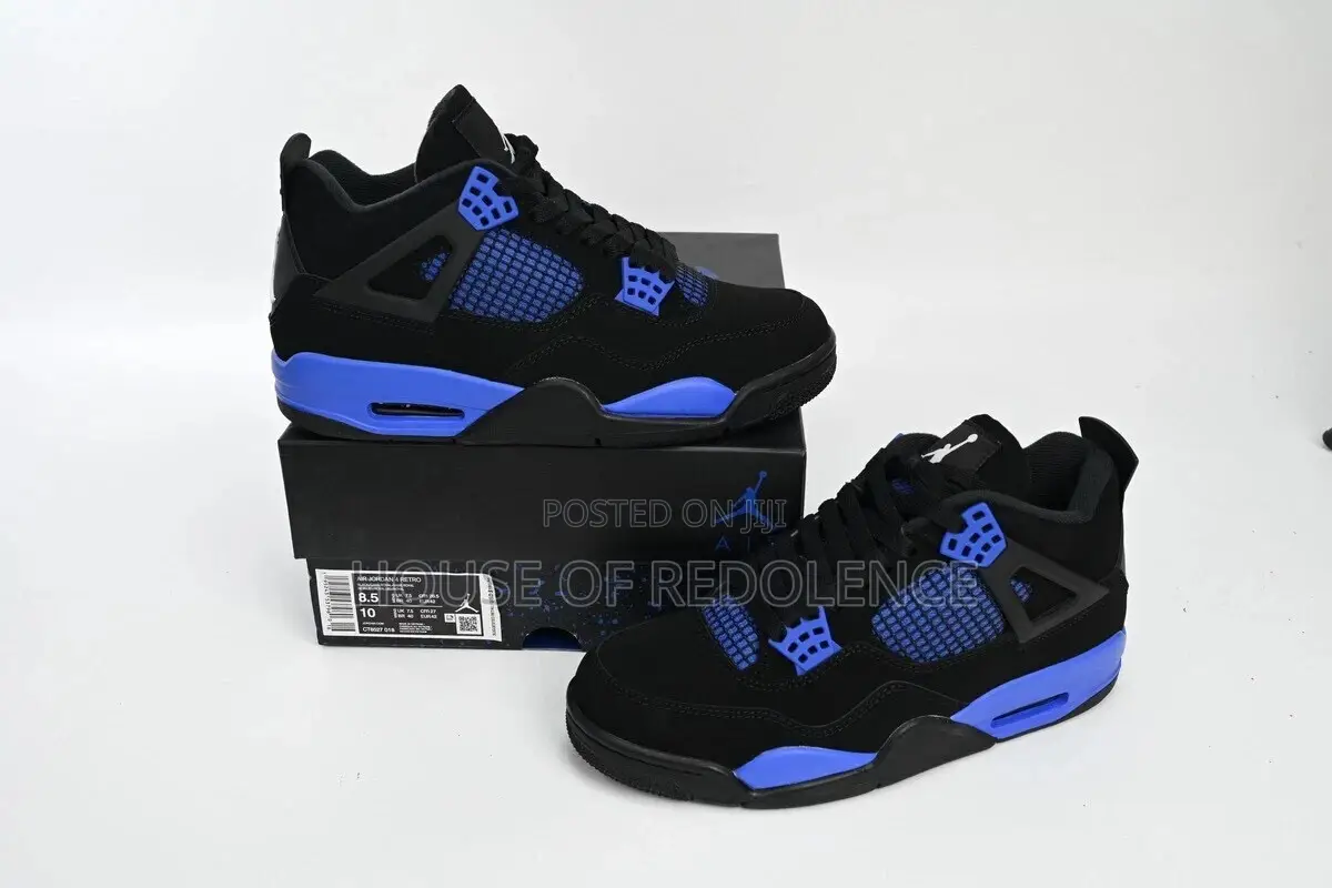 Air Jordan 4 Retro Blue Thunder Sneakers