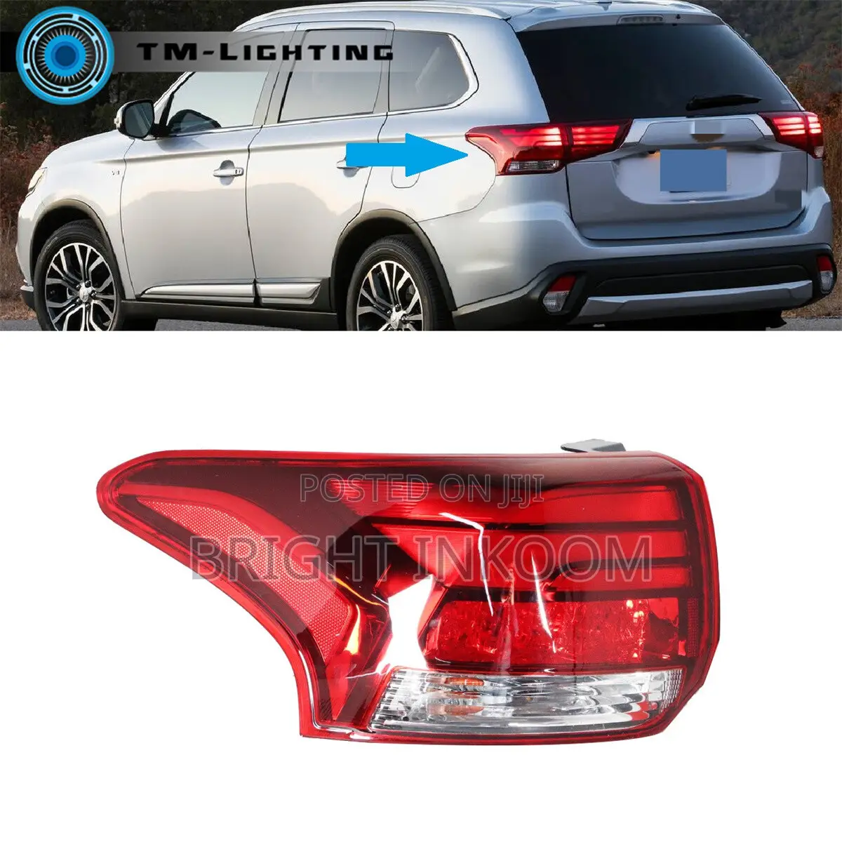 Mitsubishi Outlander 2016 2017 2018 2019 Tail Light