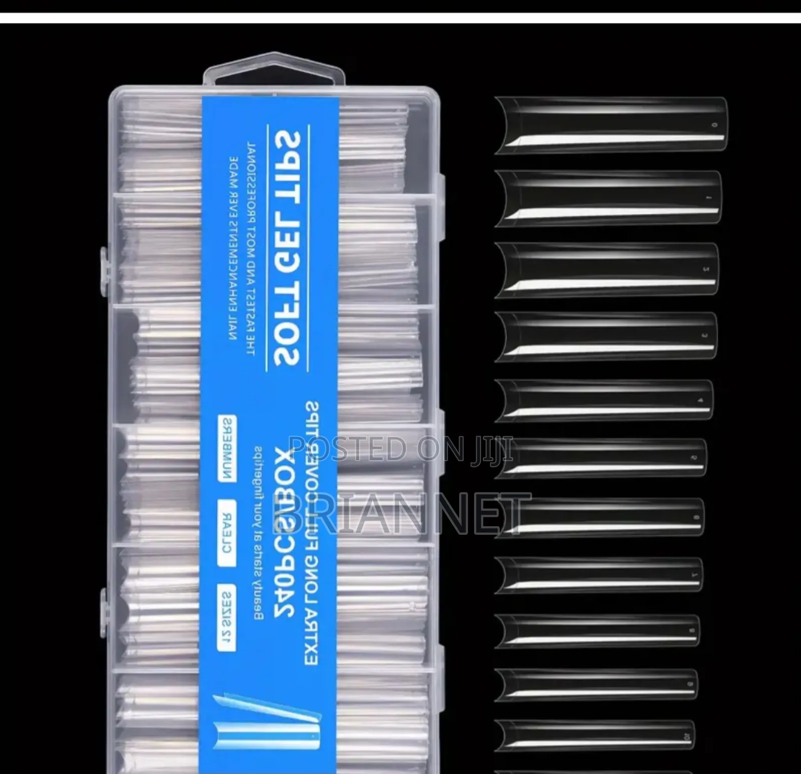 240pcs Soft Gel Tip Acrylic/Normal Extra Long Gel Nail Art