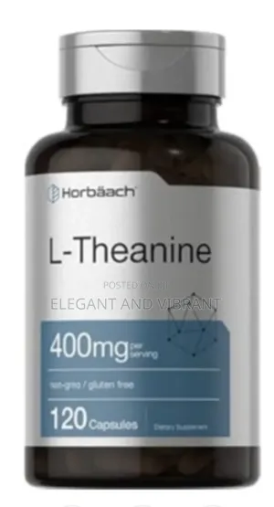 Horbaach L-theanine Supplement | 400mg | 120 Powder Capsules