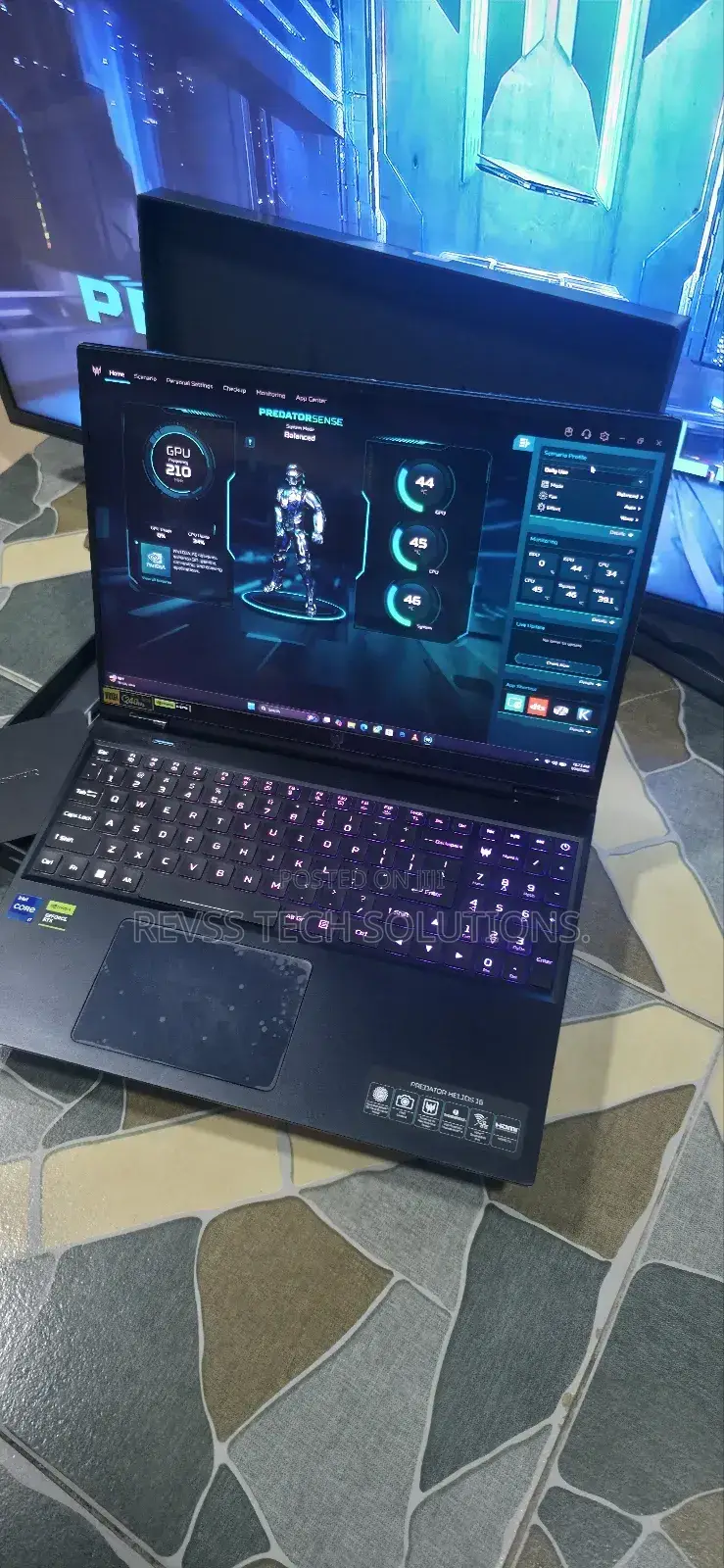 New Laptop Acer Predator Helios 16 24GB Intel Core i7 SSD 1T