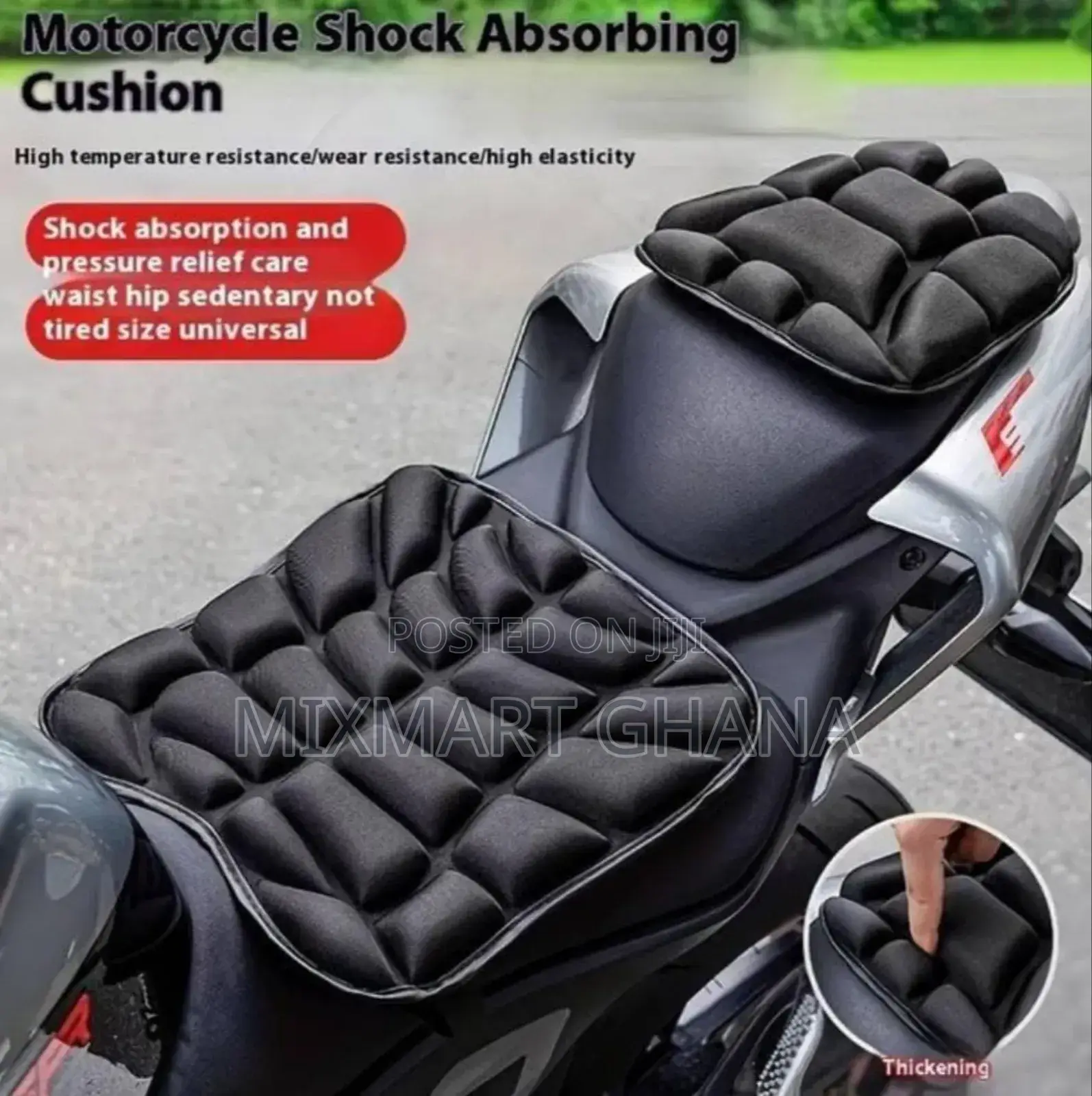 Front and Rear Motorcycle Seat Cushion