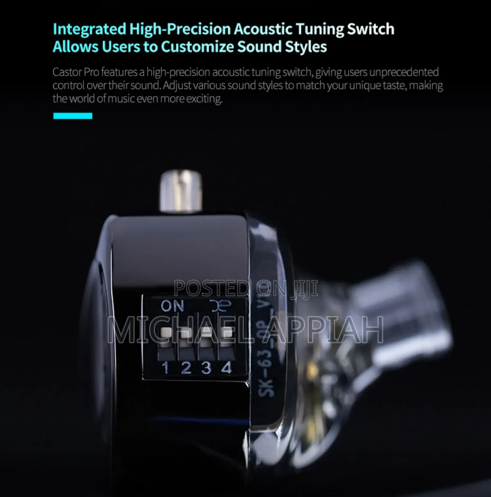 Kz Castor Pro Bass Version Acoustic in-Ear Monitors (Iem) + Free Case