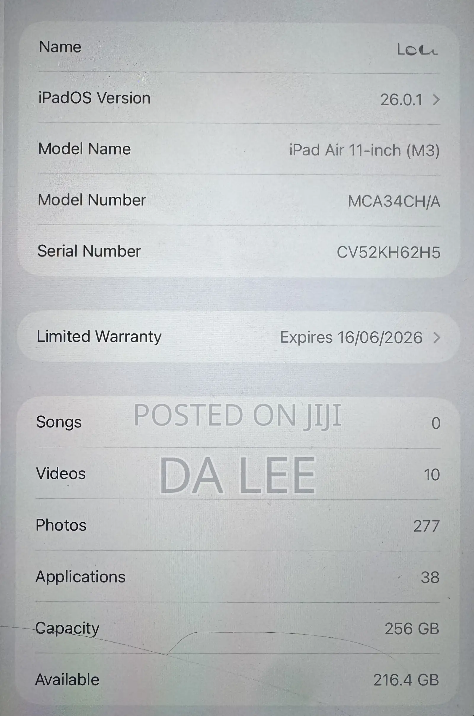 Apple iPad Air 256 GB Silver