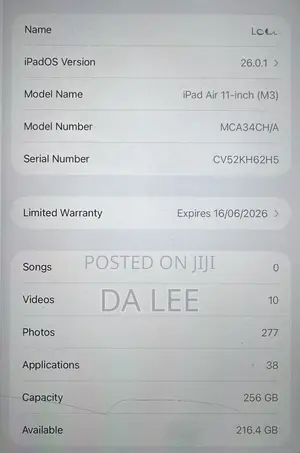 Apple iPad Air 256 GB Silver