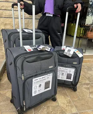 Quality Sky Line 3set Light Weight Fabric Traveling Bag.