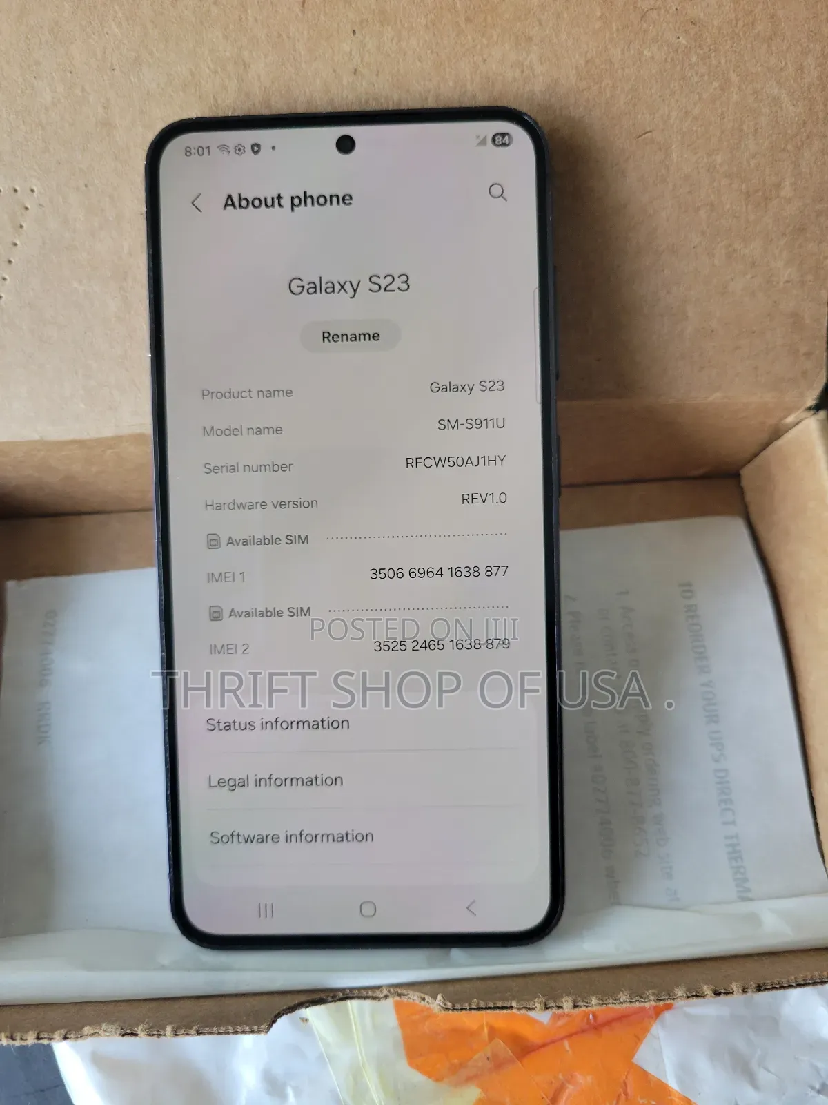 Samsung Galaxy S23 128 GB Black