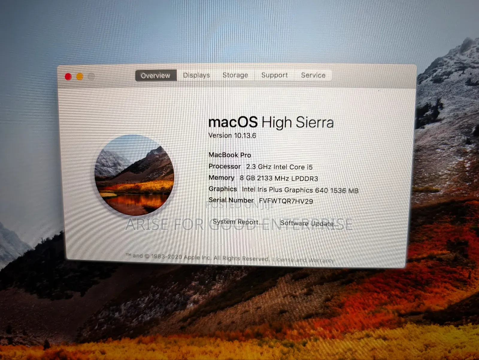 Laptop Apple MacBook 2017 8GB Intel Core i5 SSD 256GB