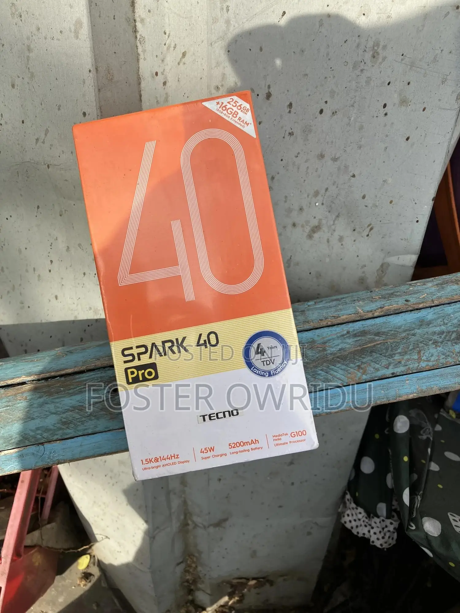 New Tecno Spark 40 Pro 256 GB Black
