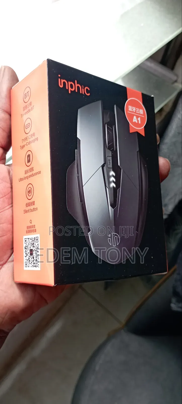 Inphic A1 Wireless Bluetooth Silent Mouse