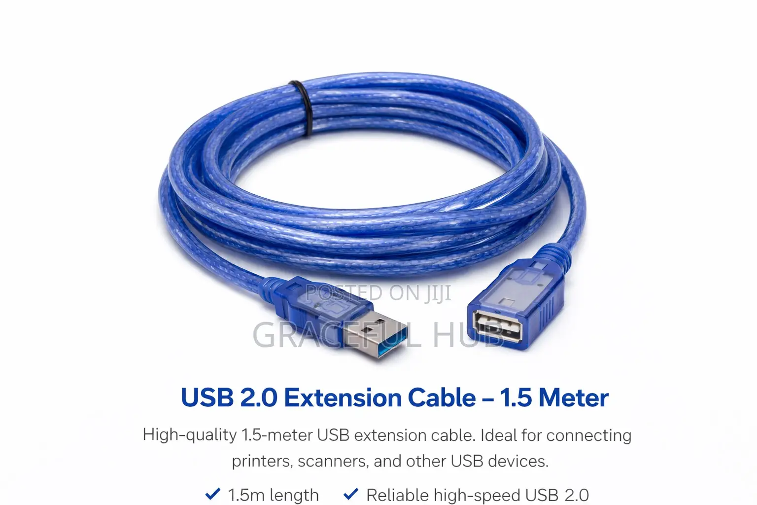 2.0 Usb Extension Cable 1.5m