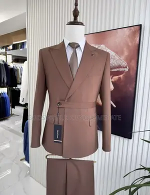One Button Overlap Suit
