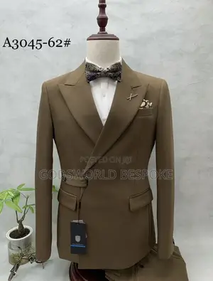 One Button Overlap Suit
