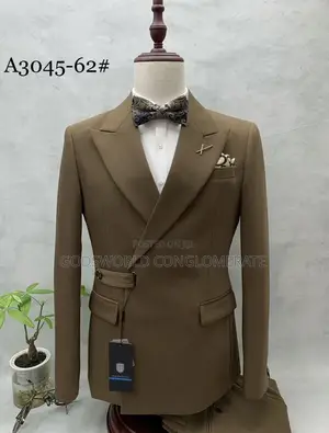 One Button Overlap Suit