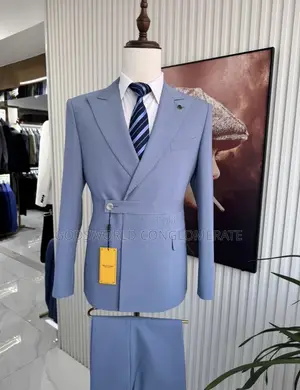 One Button Overlap Suit