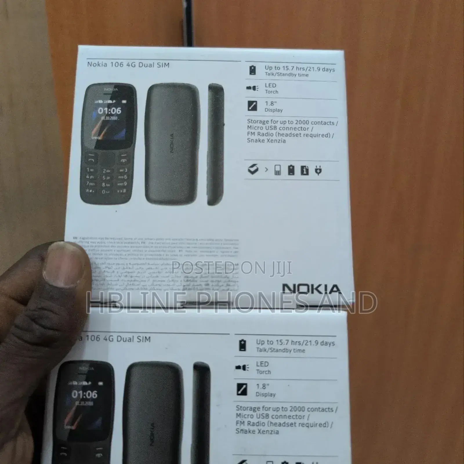 New Nokia 106 Black